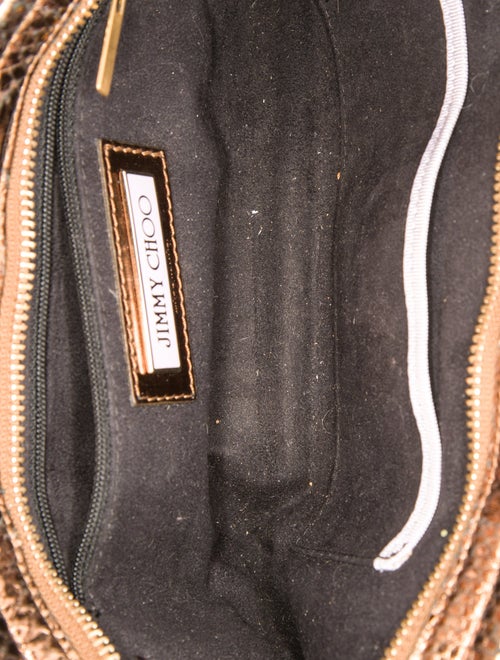 Jimmy Choo Embossed Leather Clutch