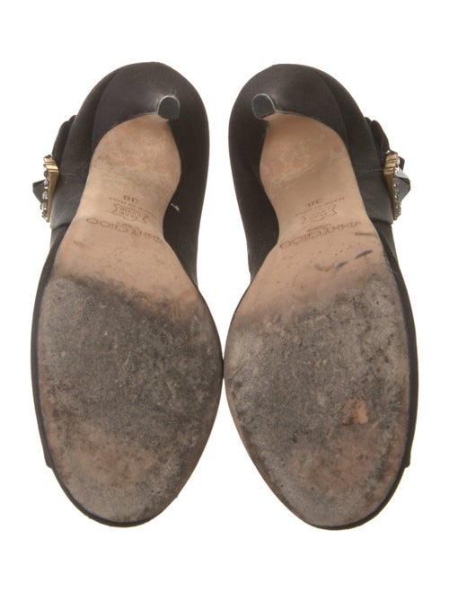 Jimmy Choo Satin Bow Accents Pumps