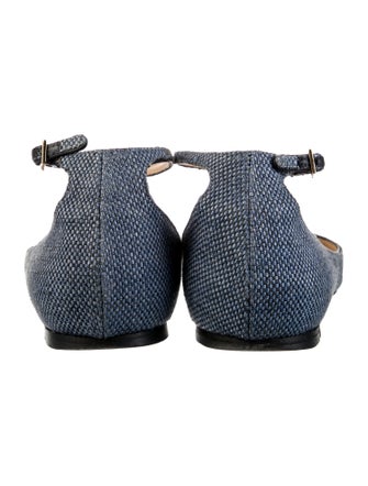 Jimmy Choo Canvas D'Orsay Flats