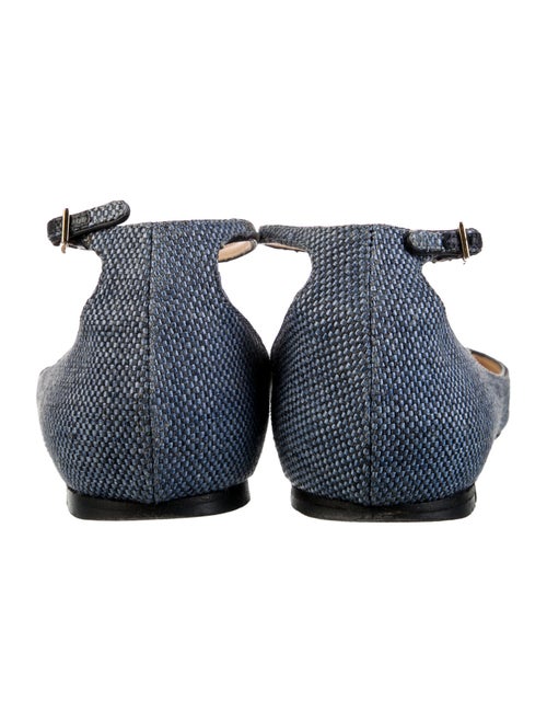 Jimmy Choo Canvas D'Orsay Flats