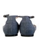 Jimmy Choo Canvas D'Orsay Flats