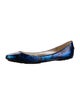 Jimmy Choo Snakeskin Animal Print Ballet Flats