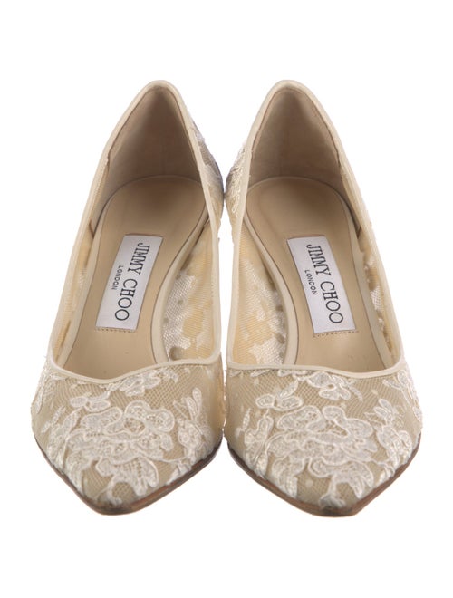 Jimmy Choo Lace Lace Pattern Pumps