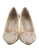 Jimmy Choo Lace Lace Pattern Pumps