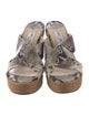 Jimmy Choo Leather Animal Print Espadrilles