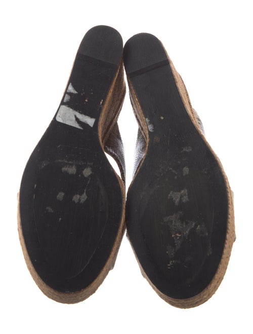 Jimmy Choo Leather Animal Print Espadrilles