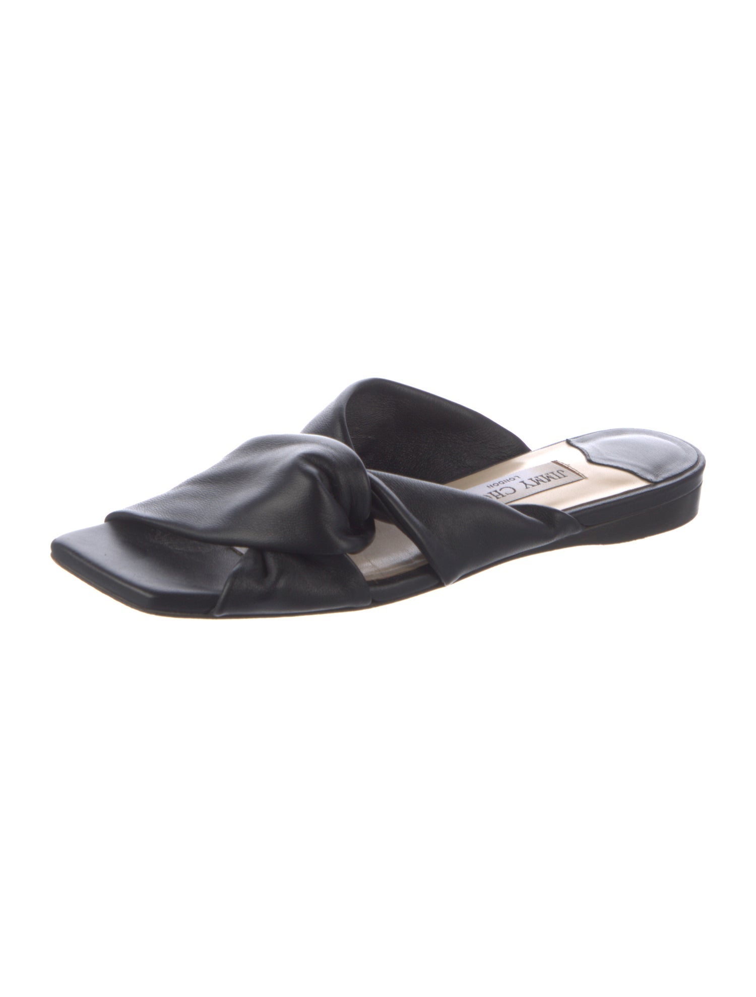 Jimmy Choo Leather Slides