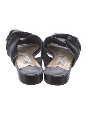 Jimmy Choo Leather Slides