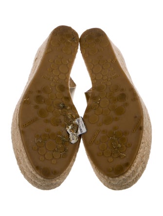 Jimmy Choo Leather Printed Espadrilles