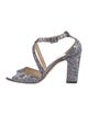 Jimmy Choo Glitter Glitter Accents Sandals