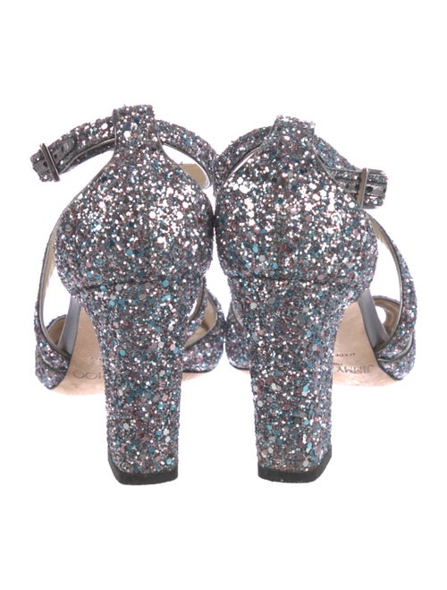 Jimmy Choo Glitter Glitter Accents Sandals