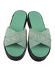 Jimmy Choo Canvas Printed Slides