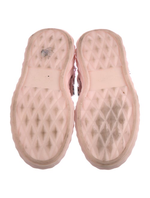 Jimmy Choo Leather Crystal Embellishments Slingback Flats