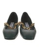 Jimmy Choo Leather Chain-Link Accents Mary Jane Flats