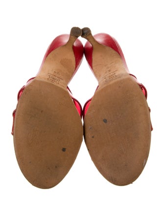 Jimmy Choo Leather Printed Slides