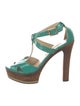 Jimmy Choo Patent Leather T-Strap Sandals