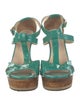 Jimmy Choo Patent Leather T-Strap Sandals