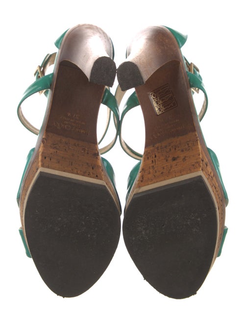 Jimmy Choo Patent Leather T-Strap Sandals