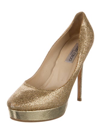 Jimmy Choo Glitter Glitter Accents Pumps