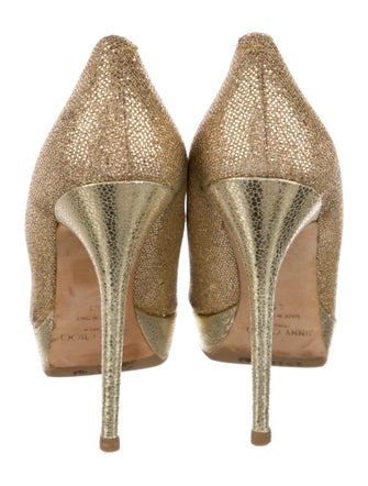 Jimmy Choo Glitter Glitter Accents Pumps