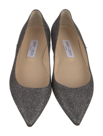 Jimmy Choo Glitter Glitter Accents Flats