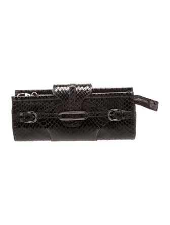 Jimmy Choo Snakeskin Pouch