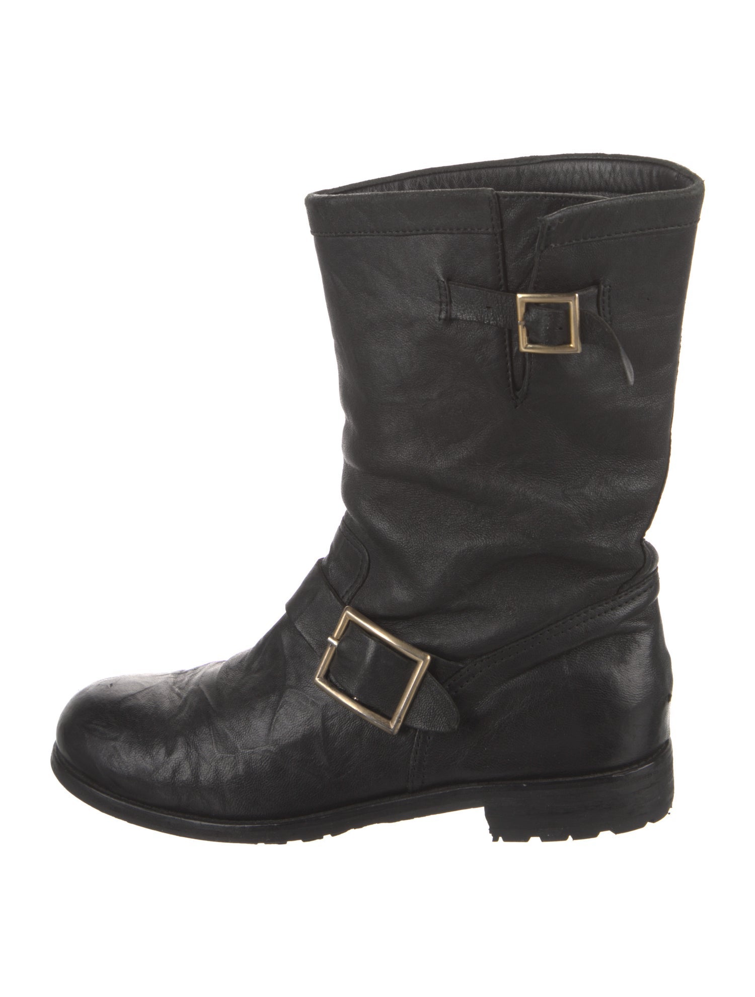 Jimmy Choo Leather Moto Boots