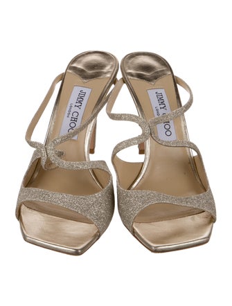 Jimmy Choo Glitter Glitter Accents Slides