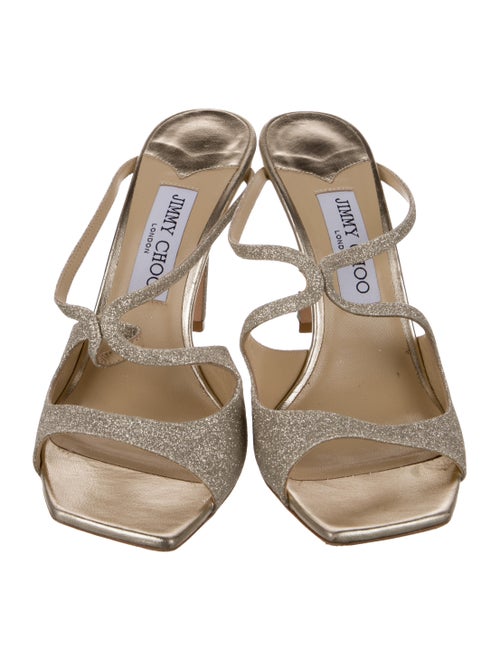 Jimmy Choo Glitter Glitter Accents Slides
