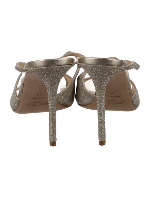Jimmy Choo Glitter Glitter Accents Slides