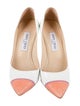 Jimmy Choo Patent Leather Colorblock Pattern Pumps