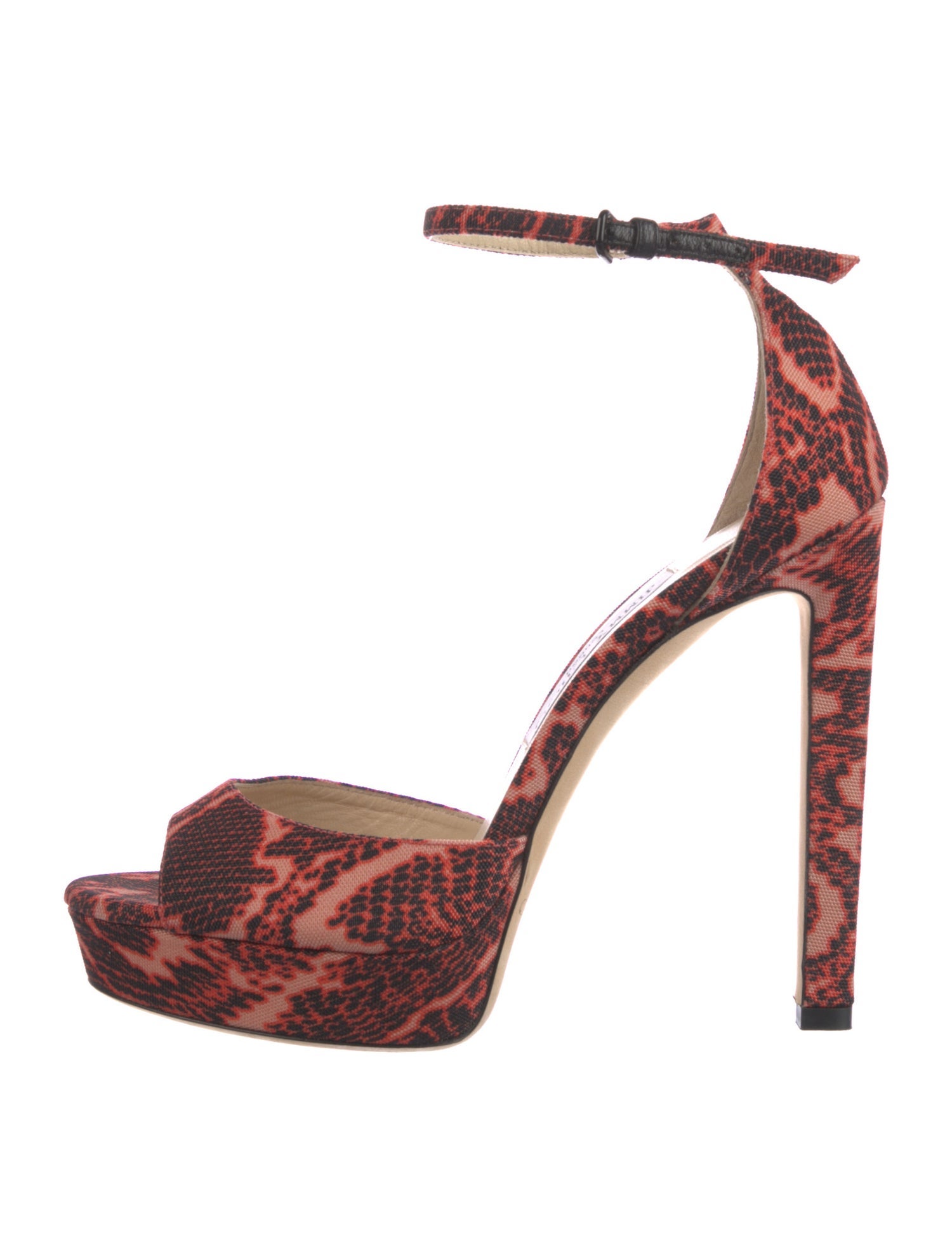 Jimmy Choo Snakeskin Animal Print Sandals
