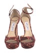 Jimmy Choo Snakeskin Animal Print Sandals
