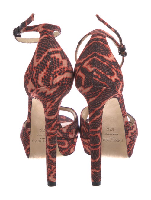 Jimmy Choo Snakeskin Animal Print Sandals