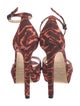 Jimmy Choo Snakeskin Animal Print Sandals