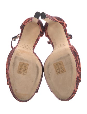 Jimmy Choo Snakeskin Animal Print Sandals