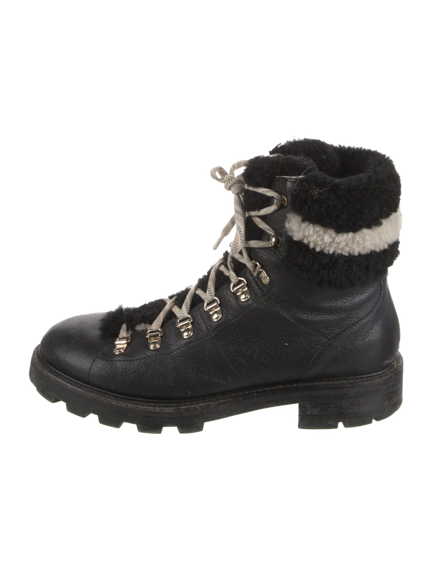 Jimmy Choo Leather Combat Boots