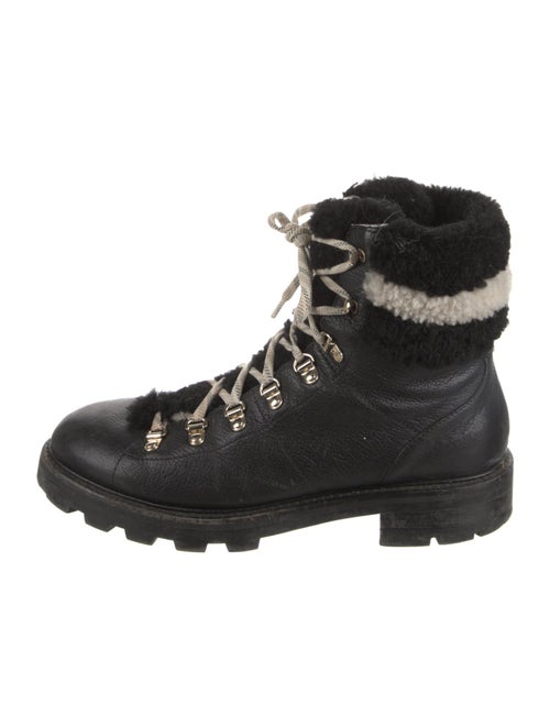 Jimmy Choo Leather Combat Boots