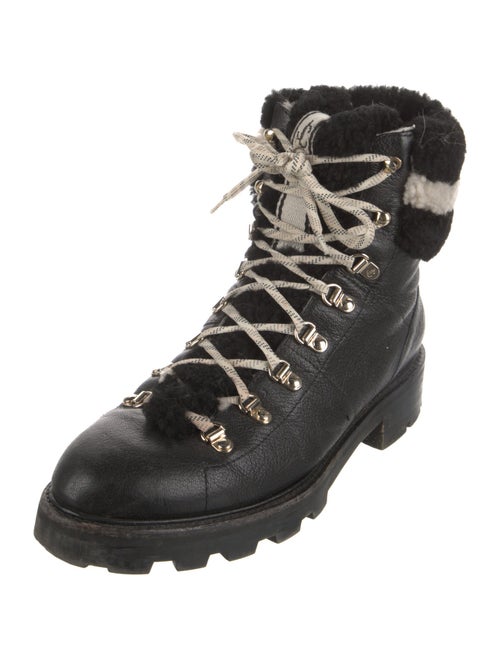 Jimmy Choo Leather Combat Boots