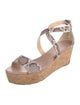 Jimmy Choo Snakeskin Animal Print Espadrilles
