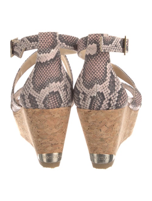 Jimmy Choo Snakeskin Animal Print Espadrilles