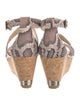Jimmy Choo Snakeskin Animal Print Espadrilles