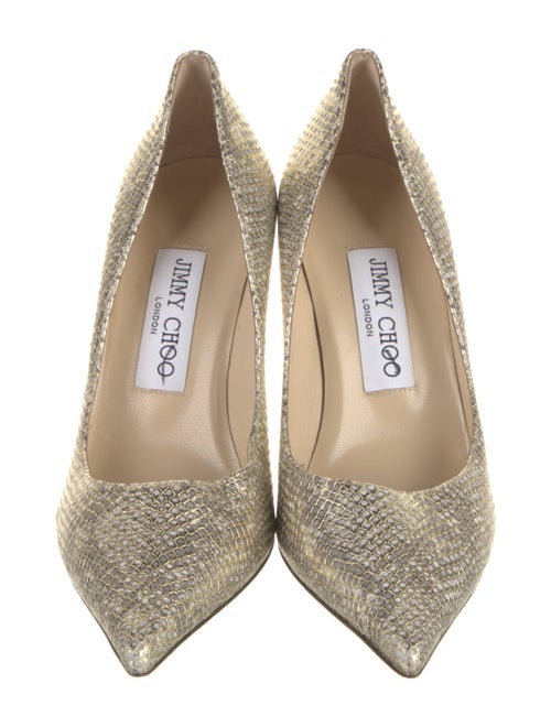 Jimmy Choo Leather Animal Print Pumps