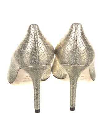 Jimmy Choo Leather Animal Print Pumps