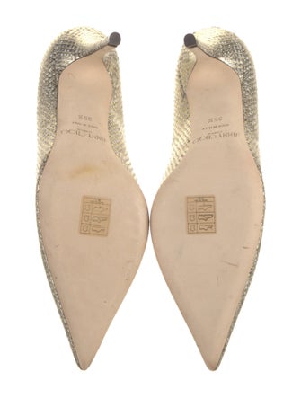 Jimmy Choo Leather Animal Print Pumps