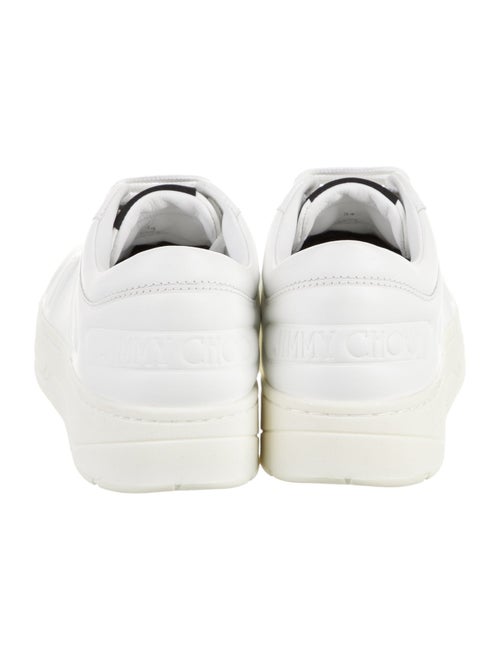 Jimmy Choo Leather Lasercut Accents Sneakers