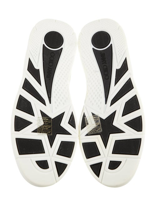 Jimmy Choo Leather Lasercut Accents Sneakers