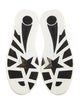 Jimmy Choo Leather Lasercut Accents Sneakers