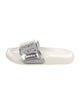 Jimmy Choo Rubber Crystal Embellishments Slides