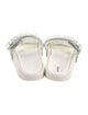 Jimmy Choo Rubber Crystal Embellishments Slides